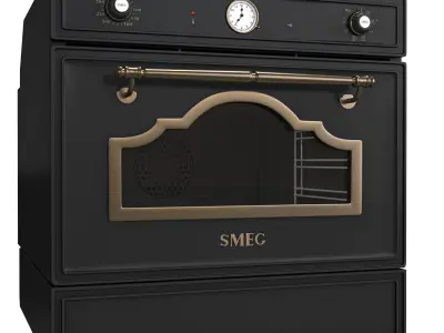 Smeg Cortina Black 3D model