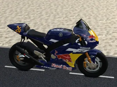 Yamaha m1 redbull 3D model