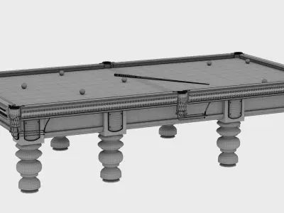 Billiard table 3D model