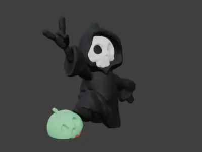 ghost  halloween 3 part print  3D print model