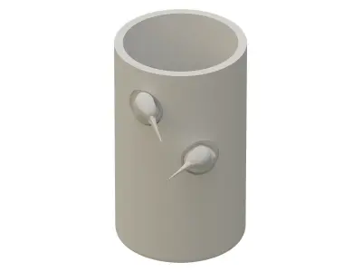 Vase with birds 3D print model