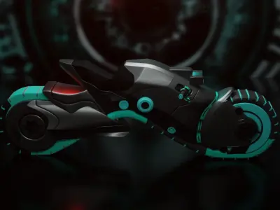 Sci-Fi new bike 3D model