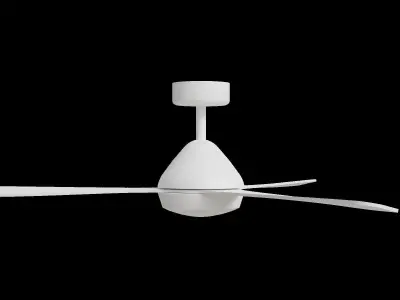 Bali Dc Ceiling Fan Low-poly 3D model