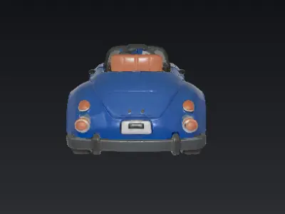 Toy Car for kids 3d model  Low-poly 3D model
