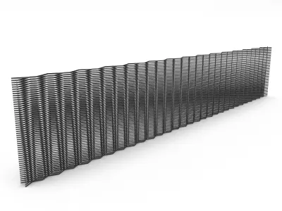 3D modern architectural separation model Low-poly 3D model