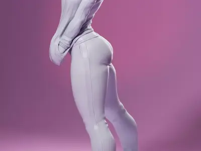 Android 18 Sport Jumpsuit 3D STL 3D print model