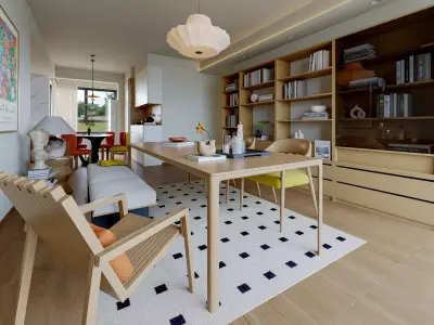 modern  interior scenes  3D model