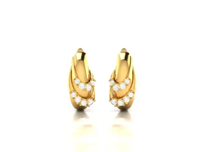 Women Diamond Earrings 3D print model