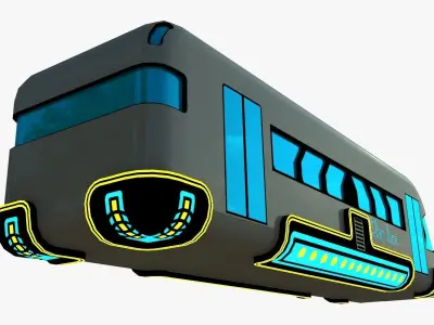 Hover vehicles collection 3D model