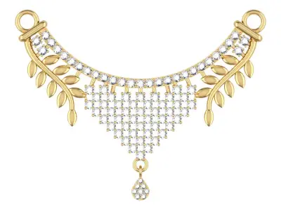 Gold Mangalsutra 3D print model