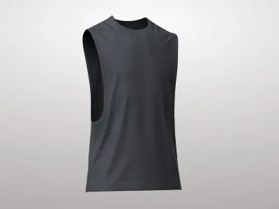 Tank Top 3v Low-poly 3D model