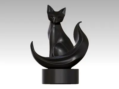 Fox decoration - Display - decor - statue 3D print model