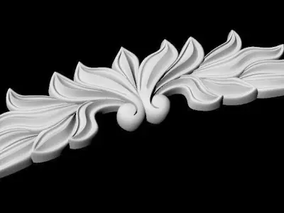 Central decor ornament for furniture 3D model 536