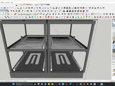 Mechanical parking 3d model 3D model