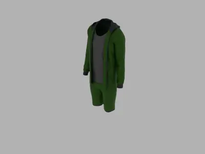 Sport Suit Low-poly 3D model