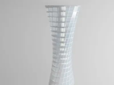 Helix building Free low-poly 3D model