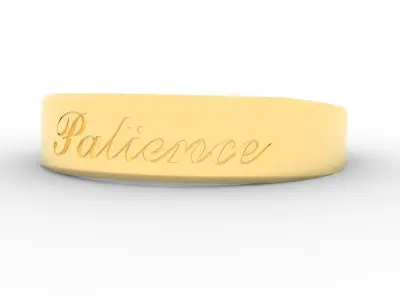 Patience Ring Female Gold 3D print model