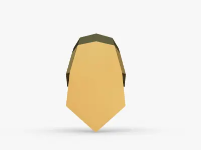 Golden retriever head 3D print model