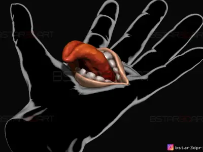 Sukuna mouth - Jujutsu Kaisen Cosplay - Halloween Cosplay Hand  3D print model