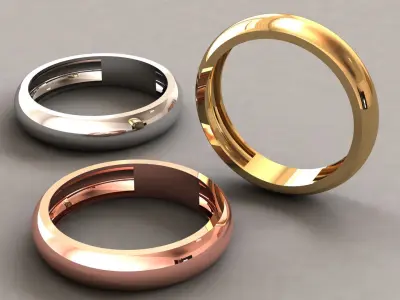 Simple Women Ring 3D print model Free 3D print model