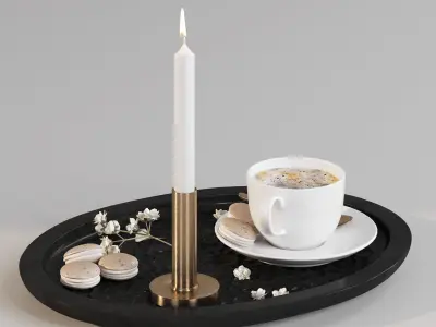 Coffee set 06 3D model