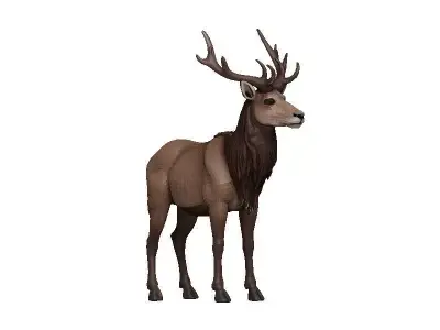 Markhor Low-poly 3D model
