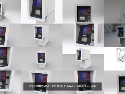 DN SERIES 450 - 250 Diebold Nixdorf ATM 3D Model Collection