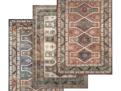 Rug Set 1530 3D model