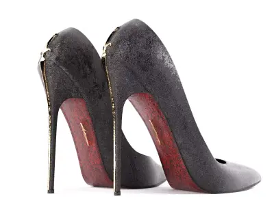 High heels louboutin 3D model