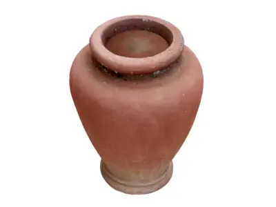 3D Scanned Clay Pot Free low-poly 3D model