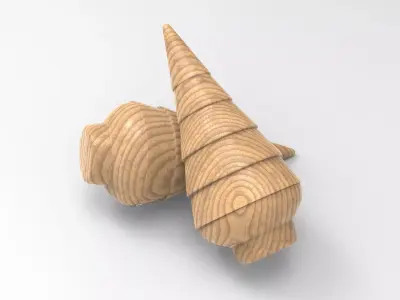 Xmas Christmas Decoration Low-poly 3D model