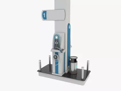 Gasoline Pump Station 3D model