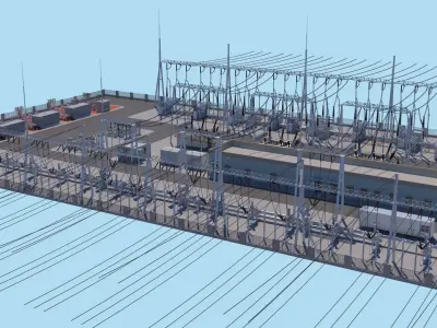 Substation 3D model
