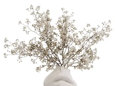 plants bouquet vase 53 3D model