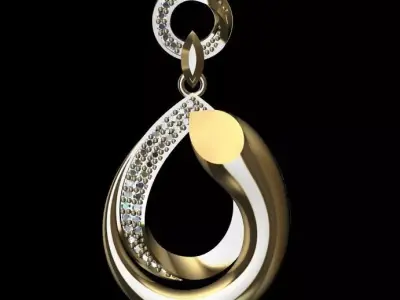 Multi piece pendant or Necklace 3D print model