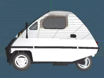 mini car BuBu 501 Simplicity Model 3D model