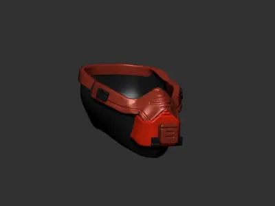 helmet high poly sculpt 3d printable  3D model 6