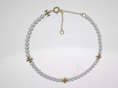 Tory Burch Kira logo bracelet Low-poly 3D model