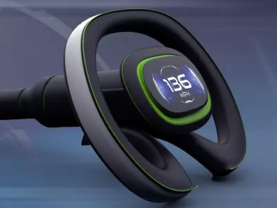 Steering concept 3D model