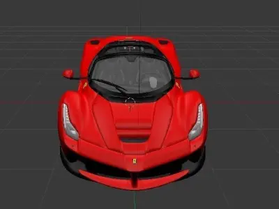 Ferrari Aperta Model OBJ and blend file Low-poly 3D model