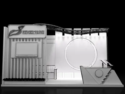 Booth Exhibition Stand a259  3D model