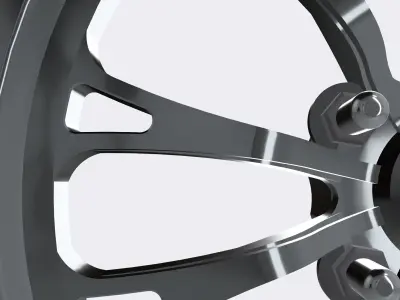 Drag Wheel COMBO Front Weld V Series 17inch 5 stud 3D print model