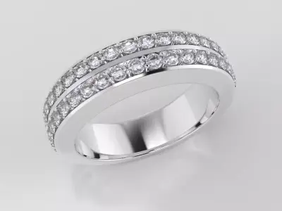 Ring Diamond Eternity 3D model