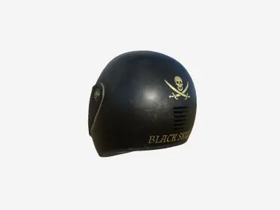 Motorcycle Helmet A03 Golden - Character Fashion Design Low-poly 3D model