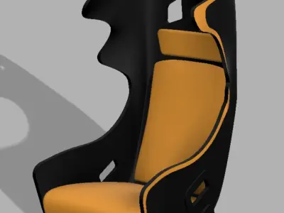 10th SCALE RC CAR SEAT 3D print model