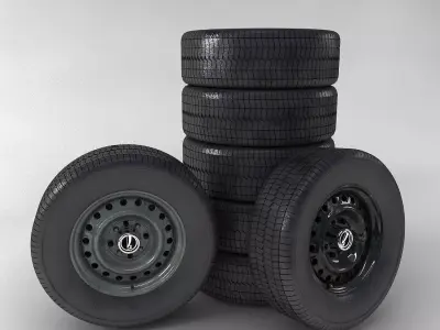 Wheel-VAZ set of wheels 3D model