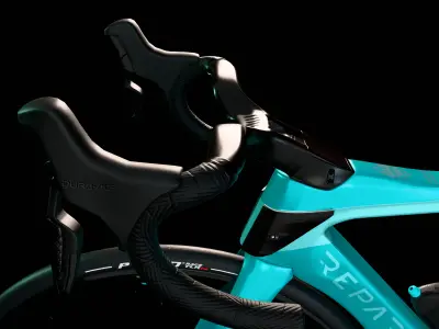 Bianchi Oltre RC with Classic celeste painting roadbike 3d model 3D model