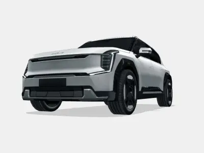 Kia EV9 2024 Low-poly 3D model
