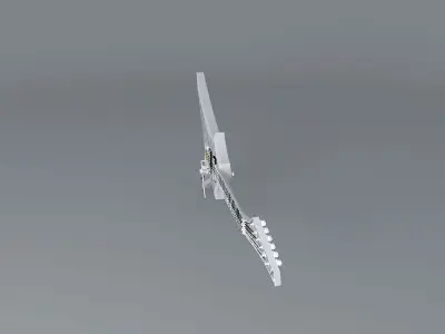 Jackson V concept guitar Free 3D model