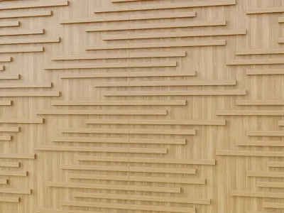 Wall wood V03 for your interior wall wood 3D model
